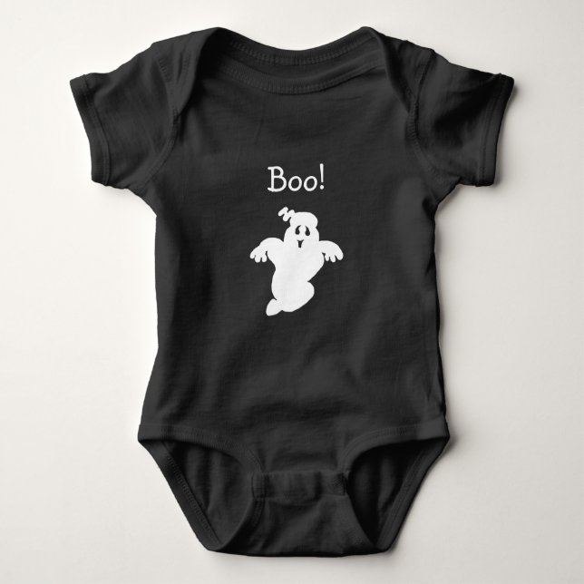 Body Para Bebê Ghost Halloween Bodydress (Frente)