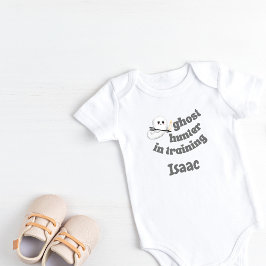 Body Para Bebê Ghost Hunter Personalizado no Treinamento