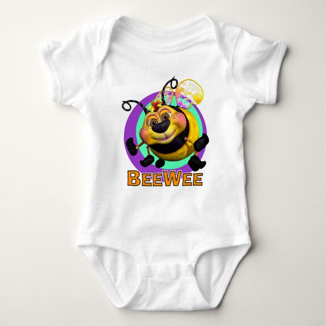 Body Para Bebê GiggleBellies BeeWee a abelha do Bumble (Frente)