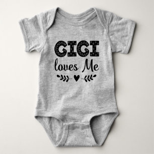 Body Para Bebê Gigi me ama presente para Netos