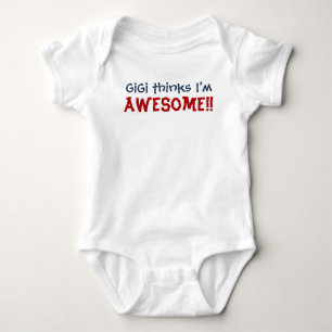 Body Para Bebê GiGi pensa que eu sou impressionante! Bodysuit da