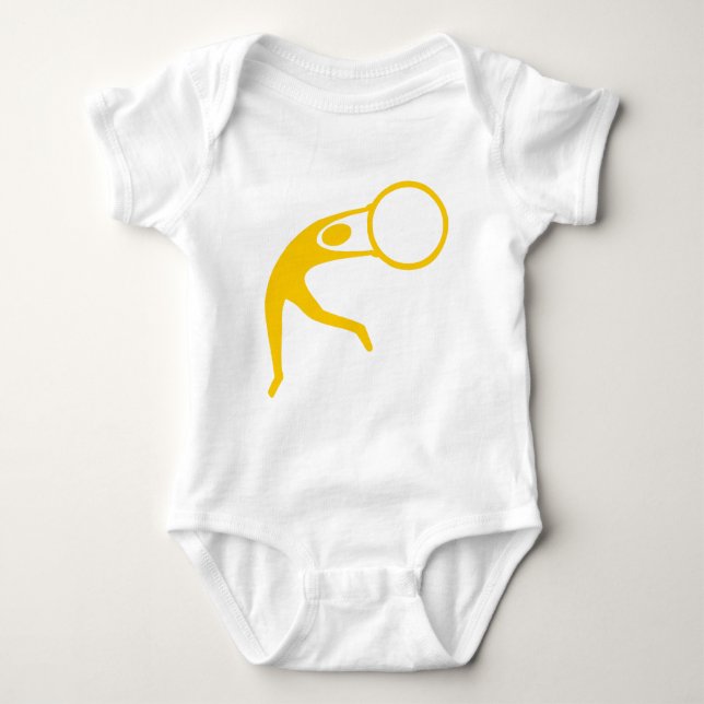 Body Para Bebê Ginástica Rítmica Figura - âmbar (Frente)
