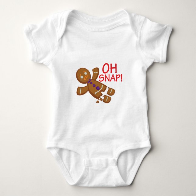 Body Para Bebê Gingerbird Man (Frente)