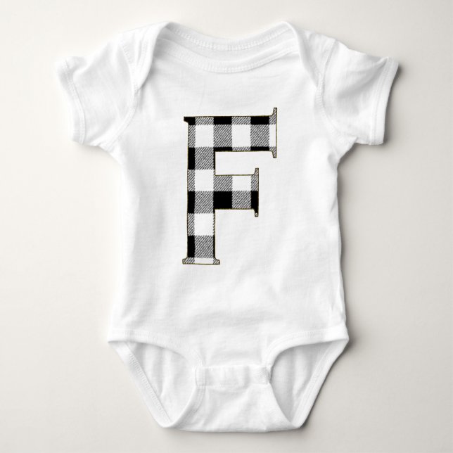 Body Para Bebê Gingham Check F (Frente)