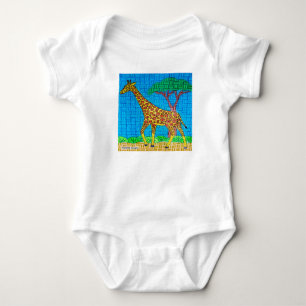 Body Para Bebê Girafa (branca) - Bodysuit de Bebê