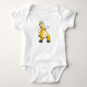 Body Para Bebê Girafa com óculos de sol