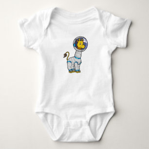 Body Para Bebê Girafa como astronauta na esfera de vidro