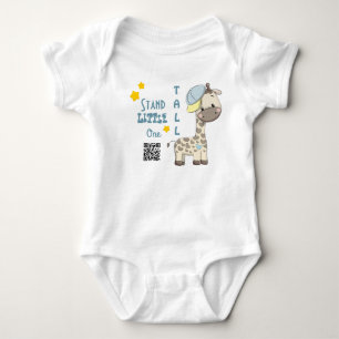 Body Para Bebê Girafa de Bebê Cartoon Personalizada