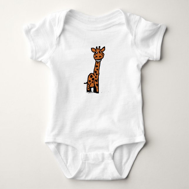 Body Para Bebê Girafa divertida (Frente)