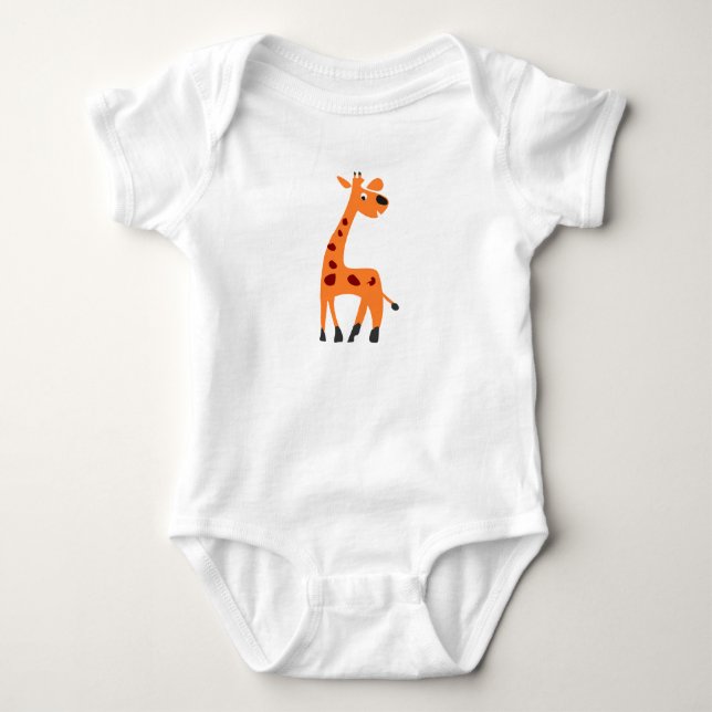 Body Para Bebê Girafa Divertida (Frente)