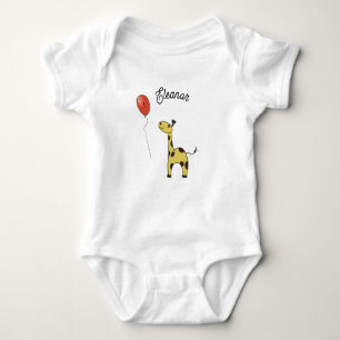 Body Para Bebê Girafa pequena fofa