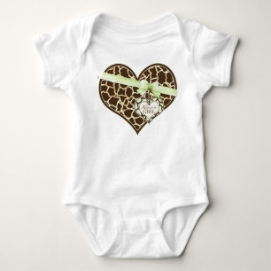Body Para Bebê Girafa Skin Patterne Arco Fita