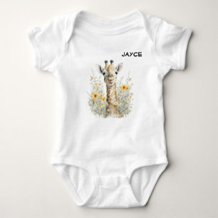 Body Para Bebê Giraffe Baby Personalizável
