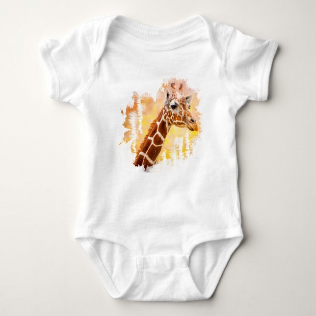 Body Para Bebê Giraffe Onsie (Frente)
