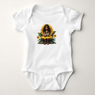 Body Para Bebê girassol chibi