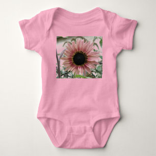 Body Para Bebê Girassol Rosa Pálido