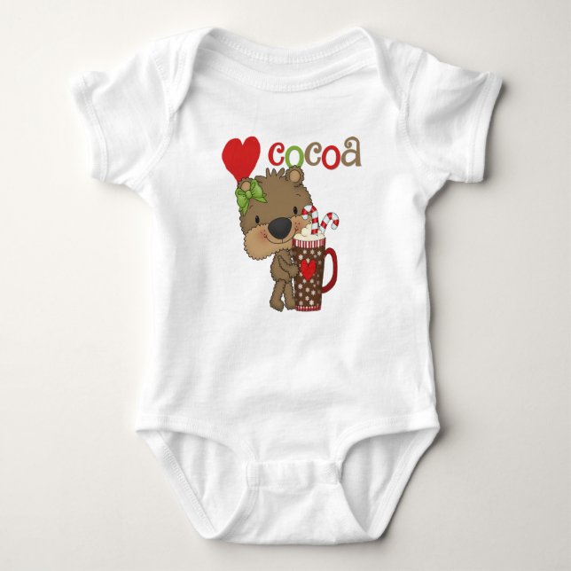 Body Para Bebê Girl Bear Cocoa Love (Frente)