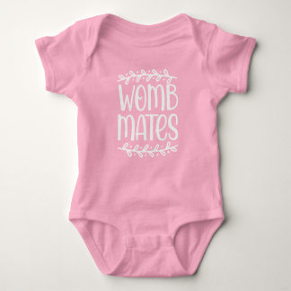 Body Para Bebê GIRL - Womb Mates Bodydress White Font