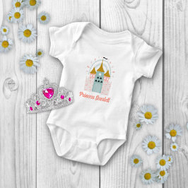Body Para Bebê Girls Magical Princess Castle Personalizado