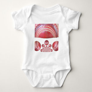 Body Para Bebê Giro de Crimson - Uma Bola Bela de Críquete Vermel