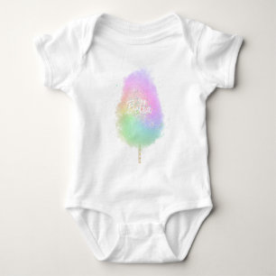 Body Para Bebê Glitor arco-íris de algodão doce, fofo