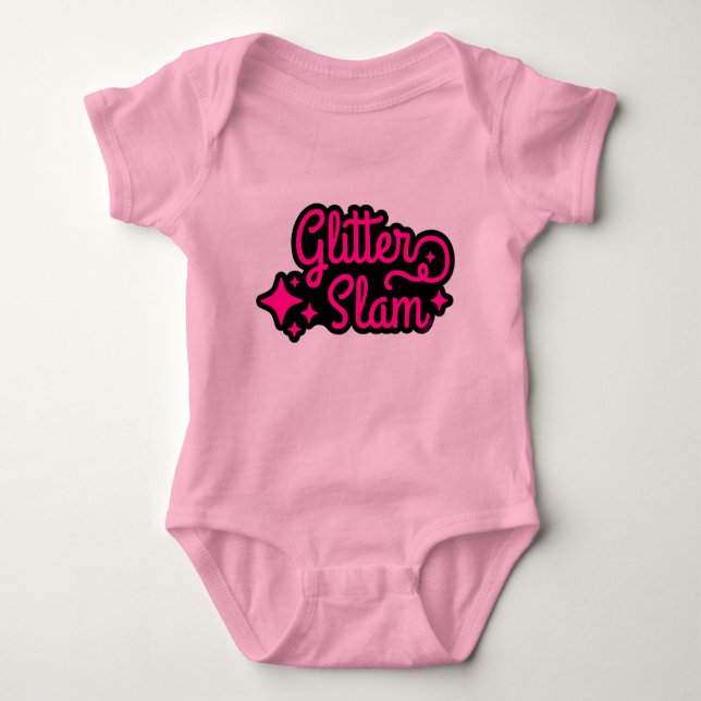 Body Para Bebê Glitter Slam (Frente)