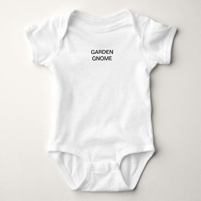 BODY PARA BEBÊ GNOMO DE JARDIM (Frente)