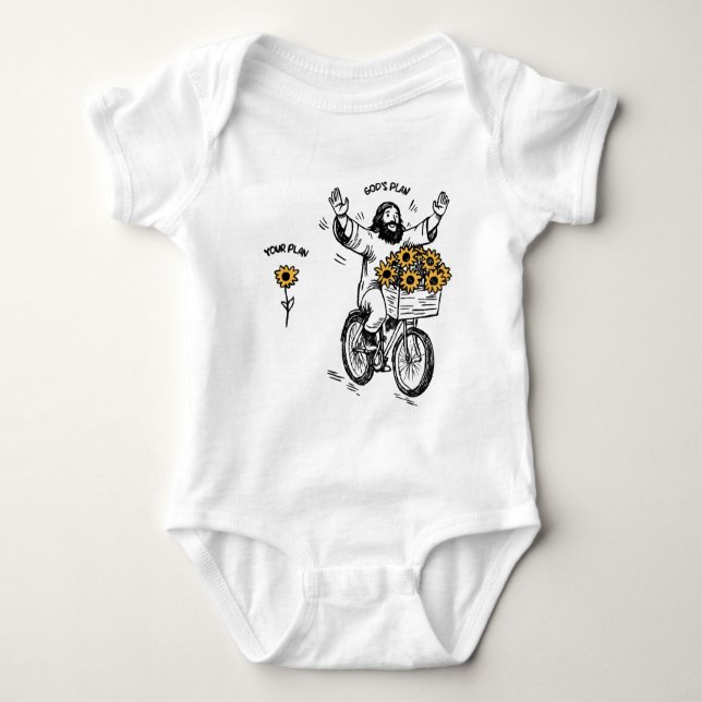 Body Para Bebê God’s Plan vs Your Plan (Frente)