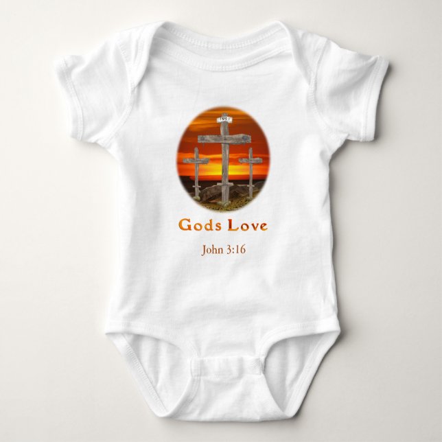 Body Para Bebê Gods Love (Frente)
