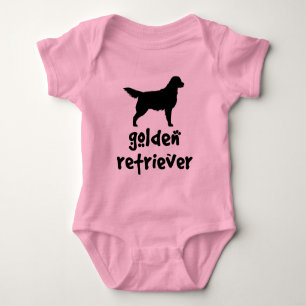 Body Para Bebê Golden retriever legal do texto