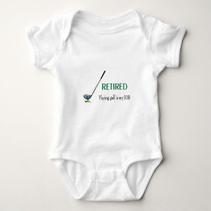 Body Para Bebê GOLF - Aposentado, Jogar Golfe é um emprego