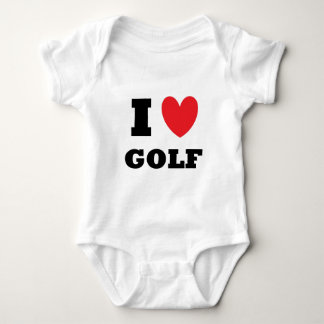 Body Para Bebê Golfe.  Eu amo o golfe