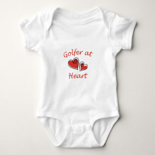 Body Para Bebê Golfer no Coração