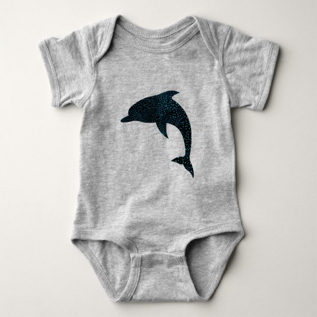 Body Para Bebê Golfinho Bonito (Frente)