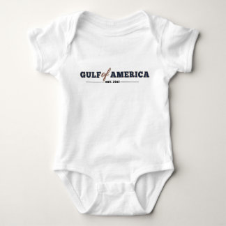 Body Para Bebê Golfo da América baby Jersey protetor T-Shirt