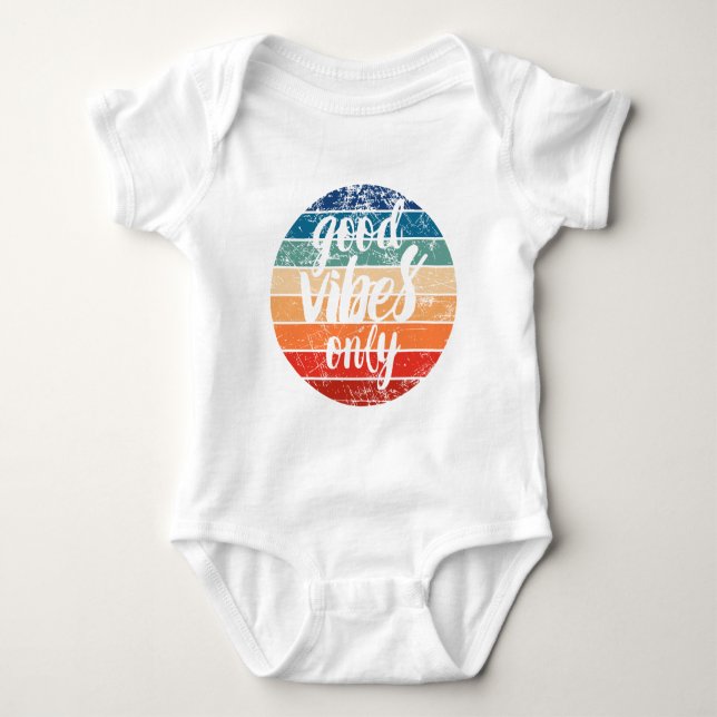 Body Para Bebê Good Vibes Only (Frente)