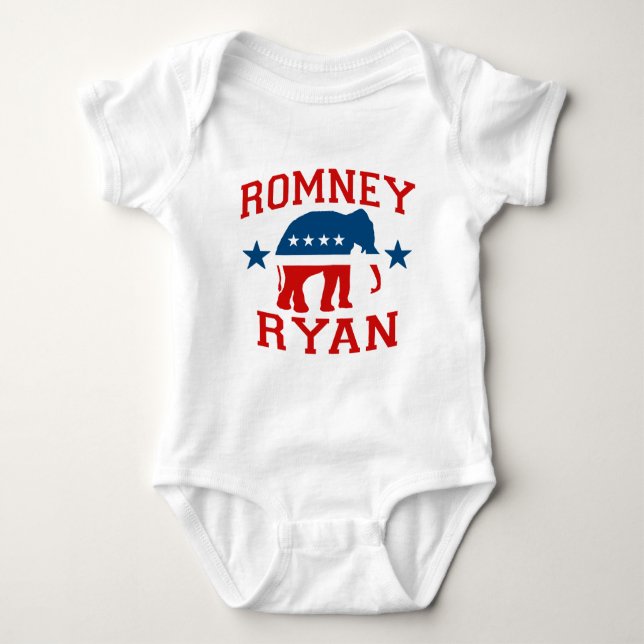 Body Para Bebê GOP MASCOT.png de ROMNEY RYAN VP (Frente)