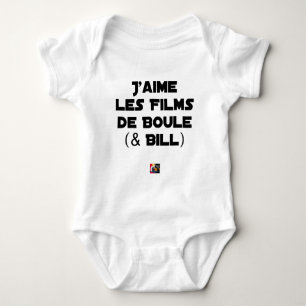 Body Para Bebê Gosto dos Filmes de Bola (& Bill) - Jogos de