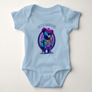 Body Para Bebê Gótico Grin Protocol 50x50 edição 001