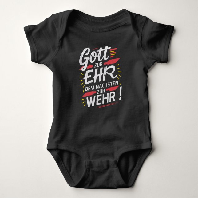 Body Para Bebê Gott zur Ehr dem Nächsten zur Wehr - Feuerwehr (Frente)