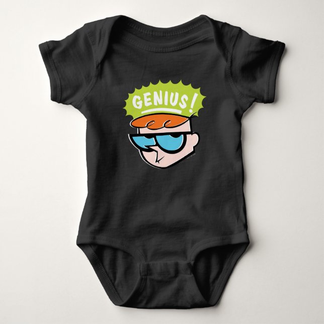 Body Para Bebê Gráfico de Chamada Dexter "Genius" (Frente)