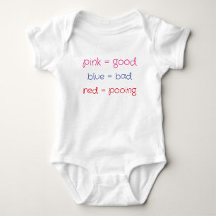 Body Para Bebê Gráfico de cores para bebês