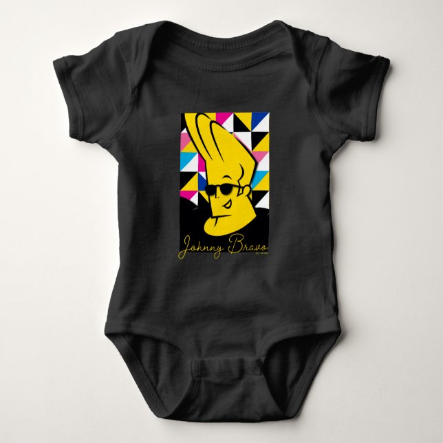 Body Para Bebê Gráfico de Pop de Arte Johnny Bravo (Frente)