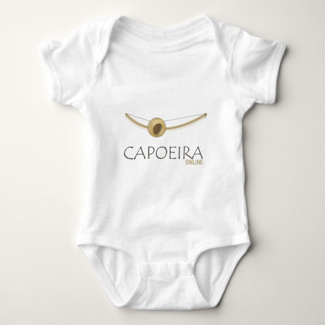 Body Para Bebê Gráfico em linha de Capoeira (Frente)