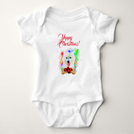 Body Para Bebê Grafo Samoyed Dog Yappy personalizável