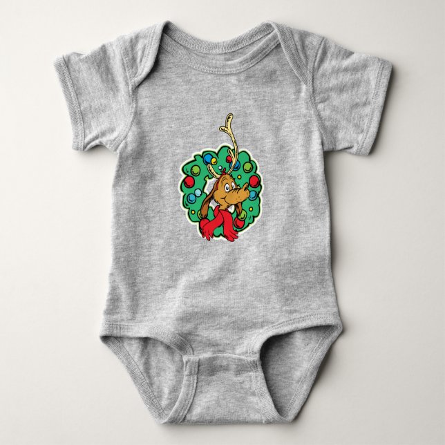 Body Para Bebê Gralha | Max Christmas Wreath (Frente)