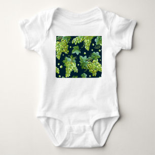 Body Para Bebê Grama Verde: Padrão Escuro de Aquarela