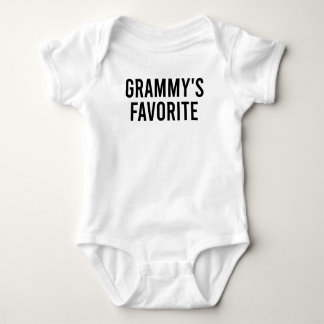 Body Para Bebê Grammy's Favorite Funny Baby Grandmother Quote