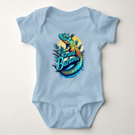 Body Para Bebê Grande Bahama Caribe Gecko