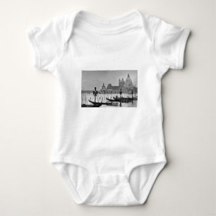 Body Para Bebê Grande Canal Branco Negro Venice Itália Viagem